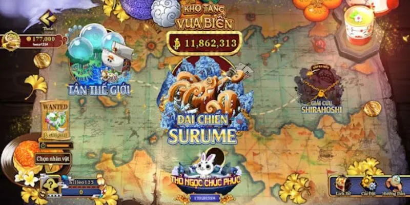 Các phòng chơi đa dạng theo từng cấp độ  