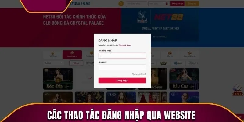 Hướng dẫn đăng nhập chi tiết 