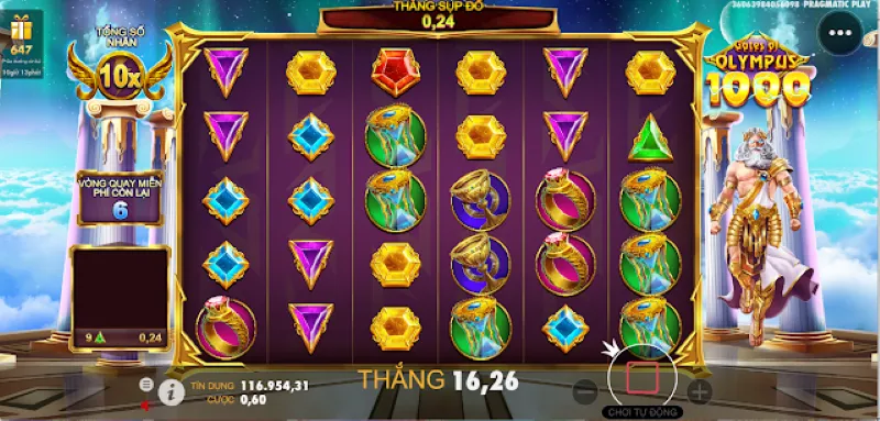 Săn Jackpot khủng nhận thưởng gấp đến 5.000 lần Nổ Hũ Gates of Olympus