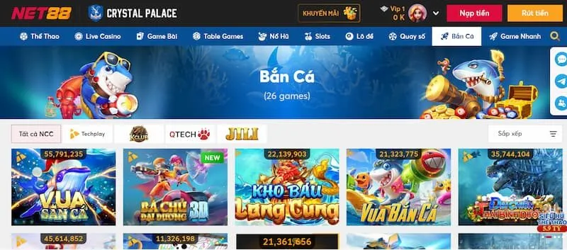 cách chơi bắn cá